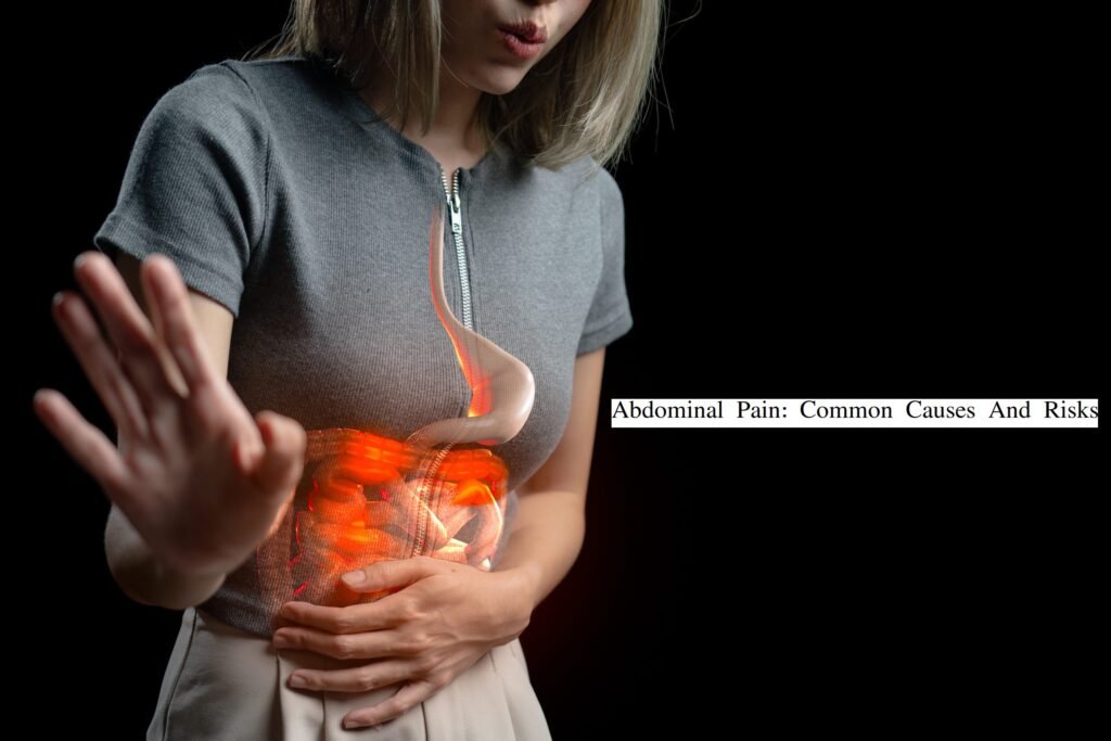 Woman experiencing severe abdominal pain highlighting digestive system and stomach issues