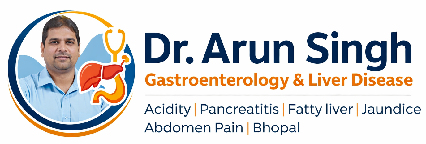 Dr Arun Singh gastroenterologist logo for digestive and liver disease specialist in Bhopal