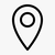 Location pin icon representing clinic address and hospital location