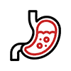 Stomach acidity icon representing digestive and gastric problem treatment in Bhopal